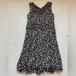 Jones New York Brown sleeveless dress